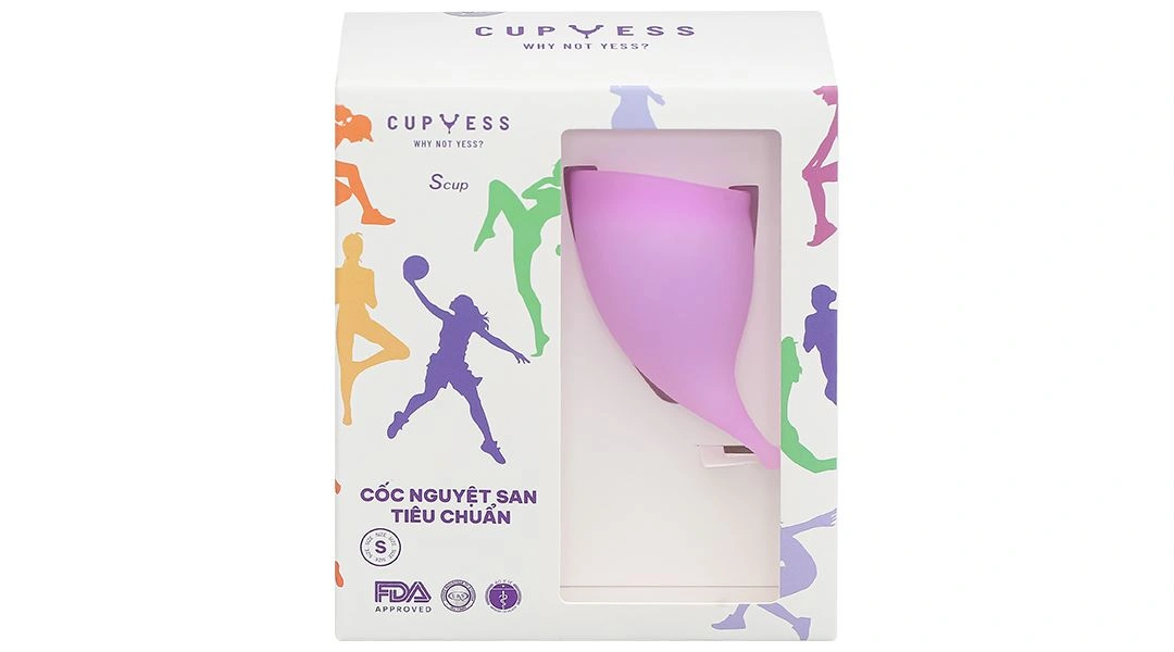 Cốc nguyệt san Cup Yess tiêu chuẩn S Cup hộp 1 cái - 1