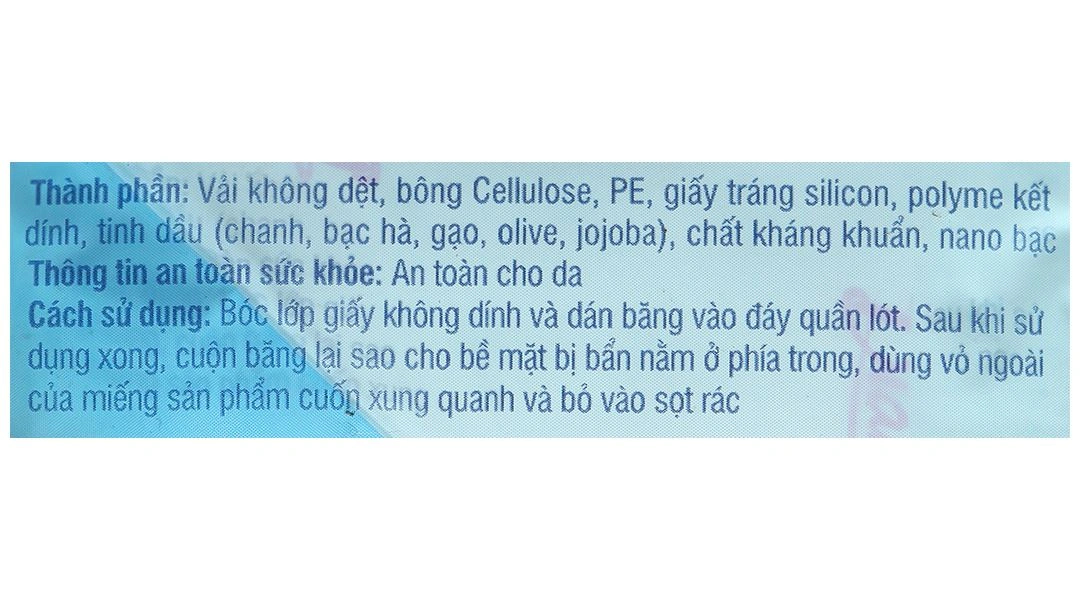 Băng vệ sinh hàng ngày Diana Cool Fresh siêu mát gói 20 miếng - 10