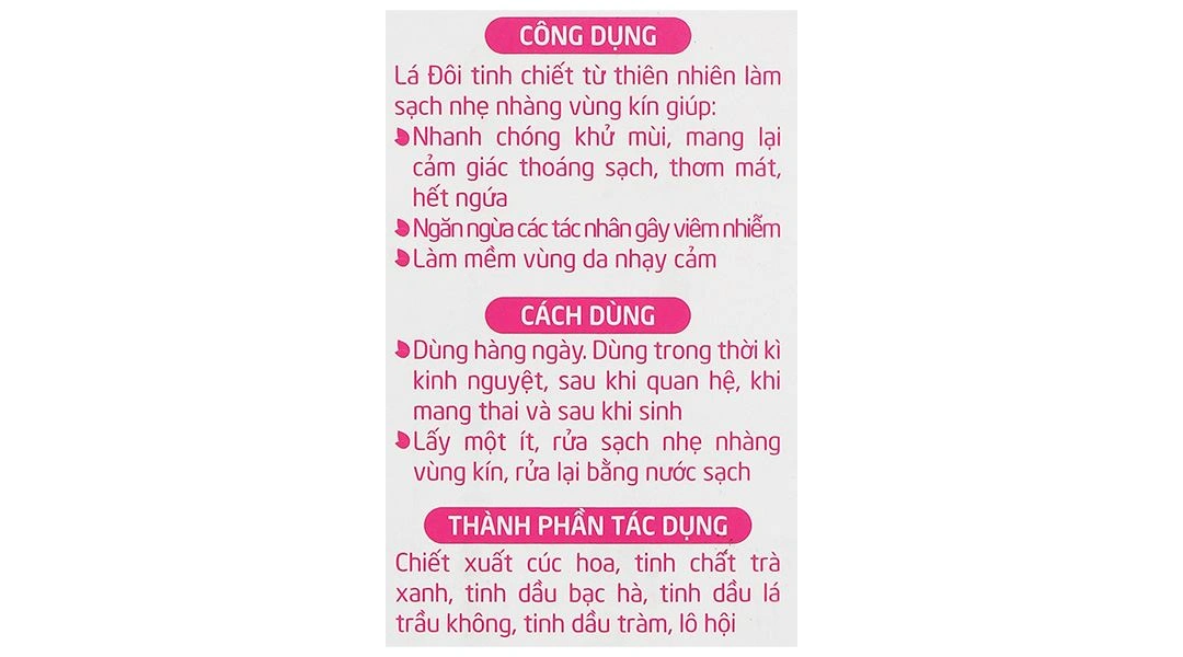 Dung dịch vệ sinh phụ nữ Shema Lá đôi hương nồng nàn chai 200ml - 12