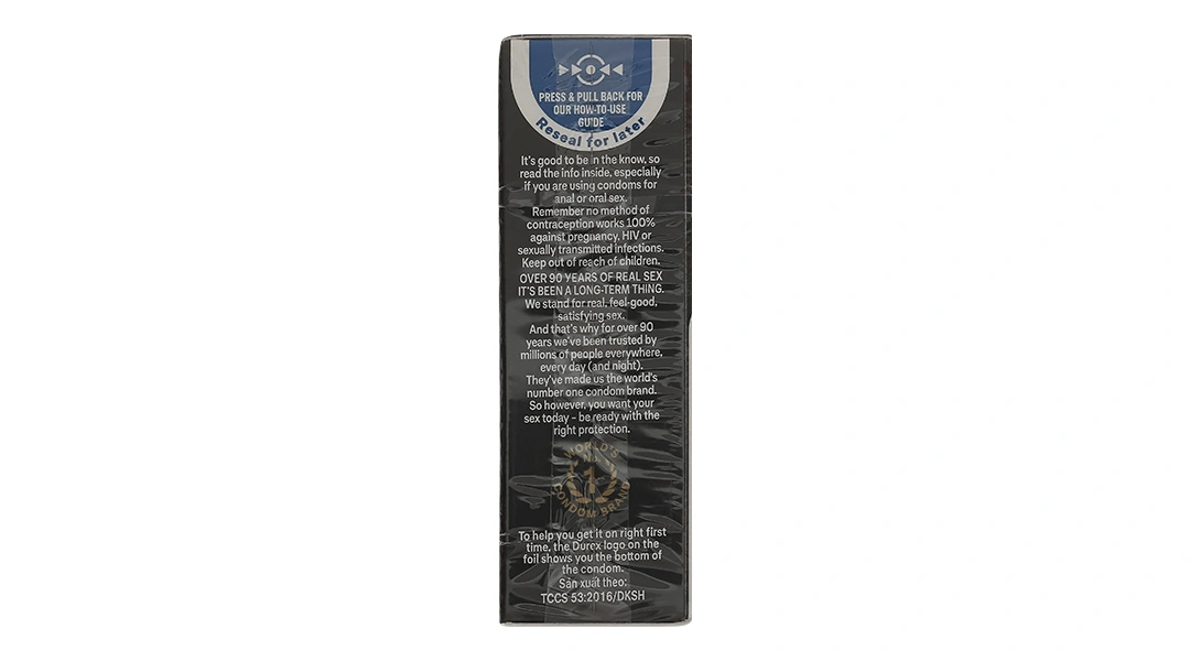 Bao cao su Durex Kingtex ôm sát, vừa vặn 49mm hộp 12 cái - 11