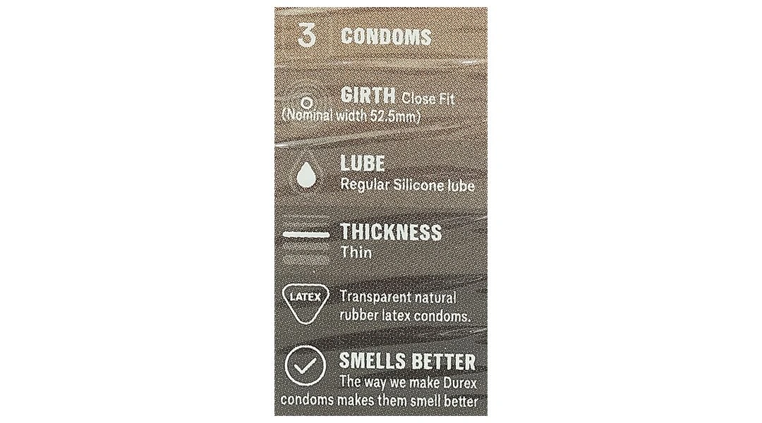 Bao cao su Durex Fetherlite siêu mỏng, tăng khoái cảm 52.5mm hộp 3 cái - 5