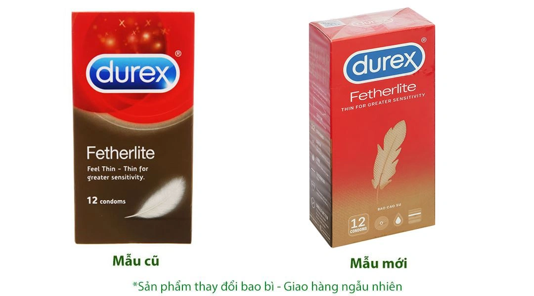 Bao cao su Durex Fetherlite siêu mỏng, tăng khoái cảm 52.5mm hộp 3 cái - 8
