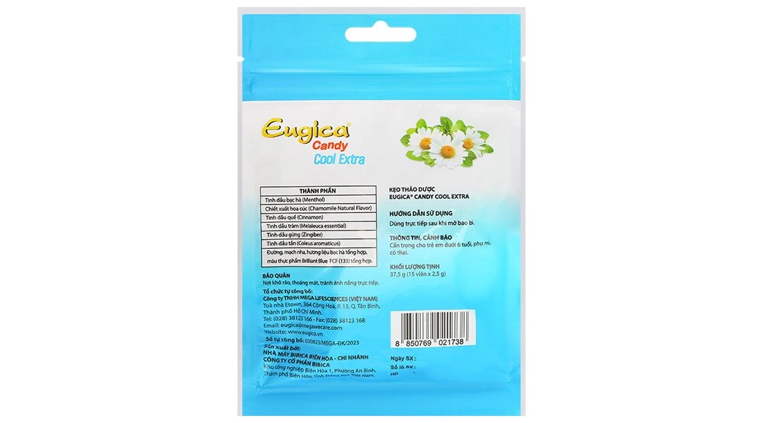 Eugica Candy Cool Extra gói 15 viên - 6