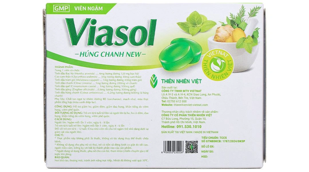 Viasol Húng Chanh New hộp 100 viên - 2