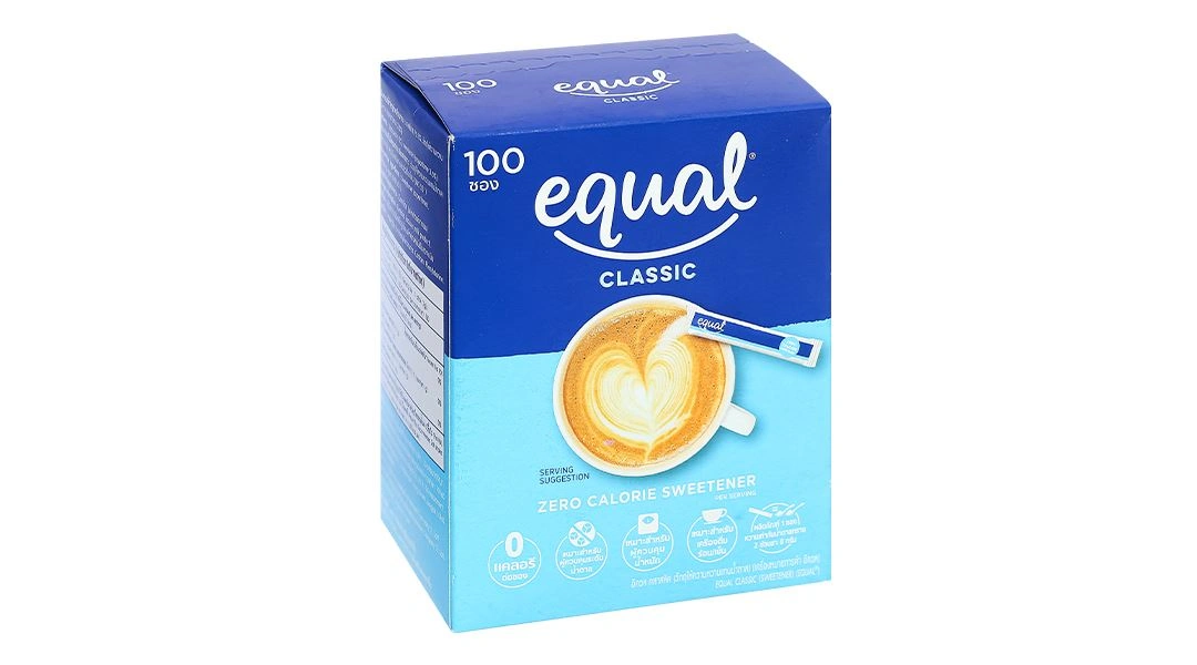 Đường Ăn Kiêng Equal Classic Zero Calorie Sweetener hộp 100 gói x 1g - 6