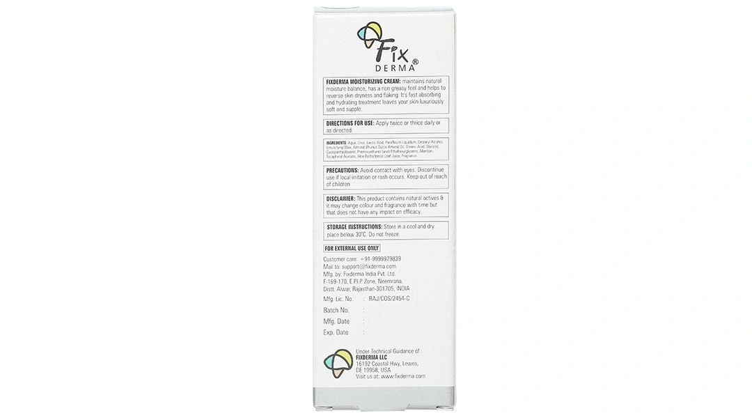 Kem Fixderma Moisturizing giúp giữ ẩm, giảm tình trạng khô và bong tróc da tuýp 60g - 2