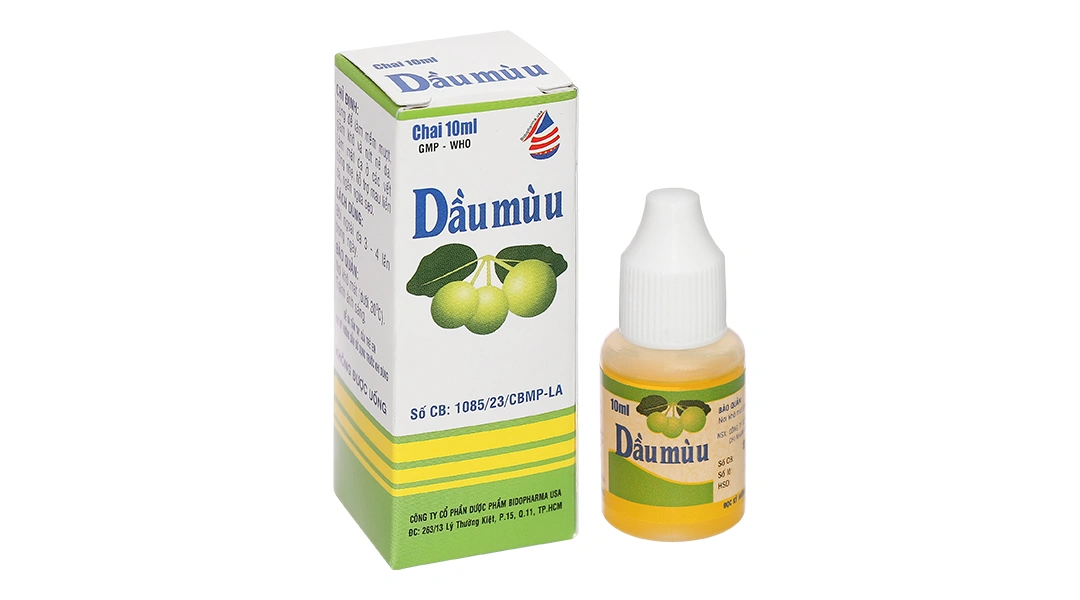 Dầu mù u Bidopharma dưỡng da, làm dịu da, làm mát vết bỏng chai 10ml - 