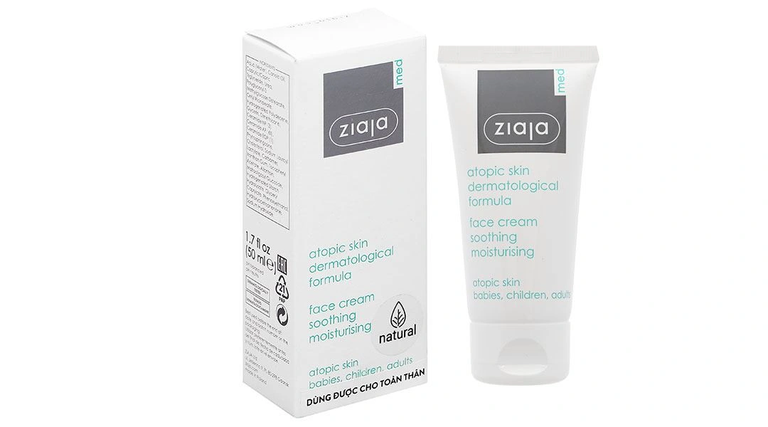 Kem Ziaja 5% Urê dưỡng ẩm, làm dịu da nhạy cảm tuýp 50ml - 