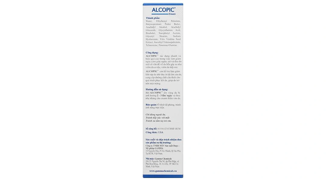 Kem Alcopic giảm cảm giác ngứa, rát, đau do viêm da cơ địa tuýp 40ml - 15