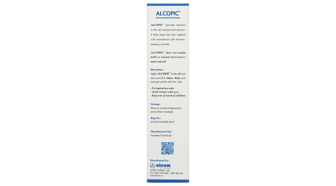 Kem Alcopic giảm cảm giác ngứa, rát, đau do viêm da cơ địa tuýp 40ml - 5