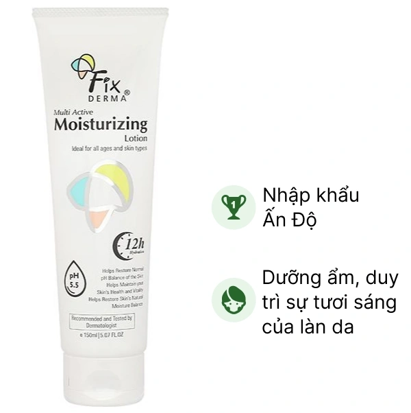 Lotion Fixderma Multi Active Moisturizing giúp dưỡng ẩm da