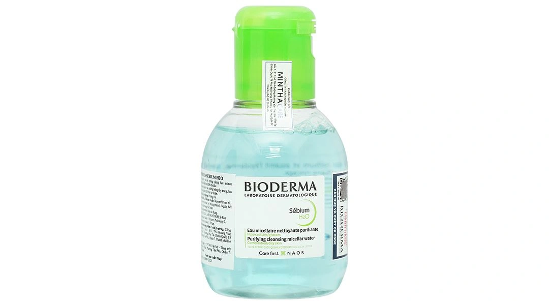 Nước tẩy trang Bioderma Sébium H2O cho da hỗn hợp và da dầu chai 100ml - 