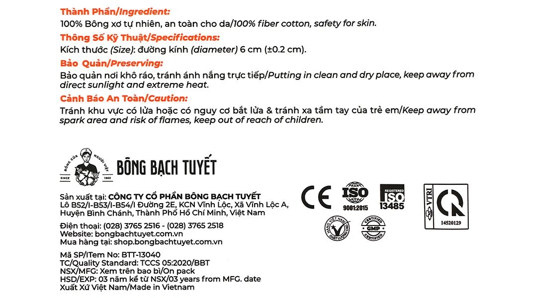 Bông tẩy trang Calla mềm mịn dạng tròn 3D gói 120 miếng - 9