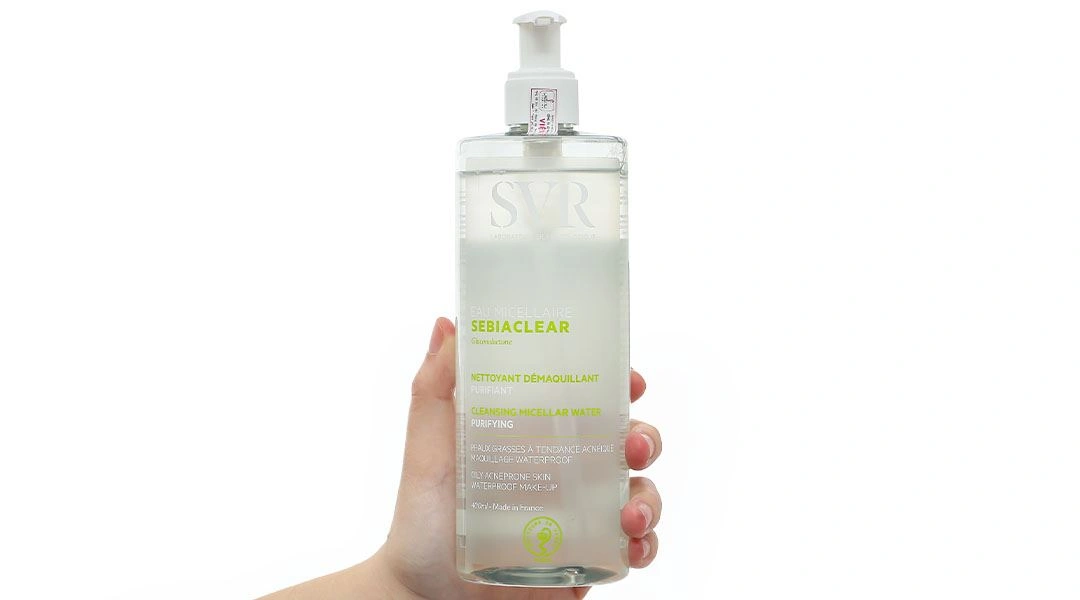 Nước tẩy trang SVR Sebiaclear Eau Micellaire làm sạch da, tẩy trang lớp trang điểm chai 400ml - 7
