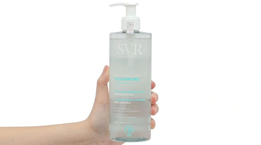 Nước tẩy trang SVR Physiopure Eau Micellaire làm sạch da mặt, mắt và môi chai 400ml - 7