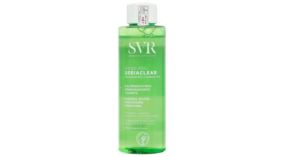 Nước tẩy trang SVR Sebiaclear Micro Peel làm sạch sâu cho da dầu, mụn chai 150ml - 1