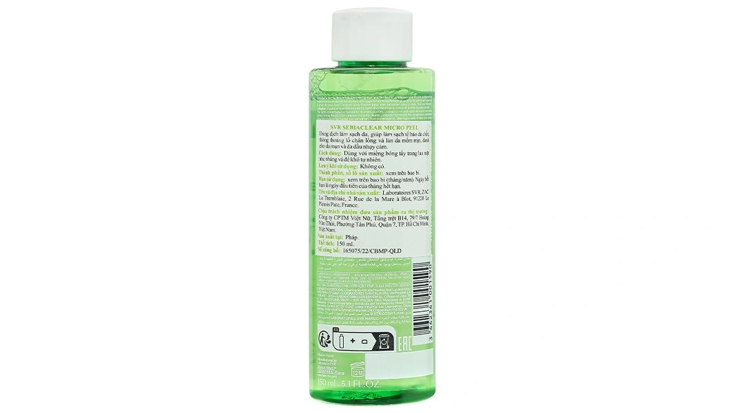 Nước tẩy trang SVR Sebiaclear Micro Peel làm sạch sâu cho da dầu, mụn chai 150ml - 2
