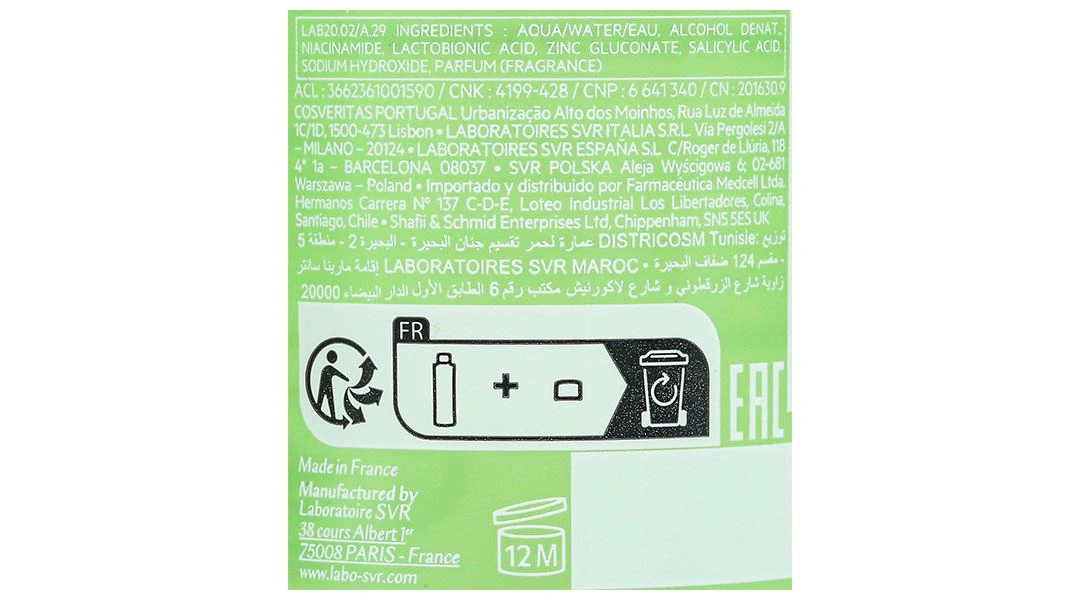 Nước tẩy trang SVR Sebiaclear Micro Peel làm sạch sâu cho da dầu, mụn chai 150ml - 6