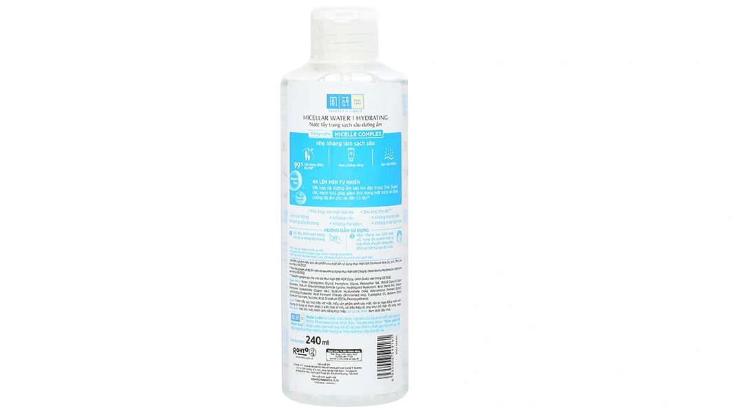 Nước tẩy trang Hada Labo Micellar Water Hydrating làm sạch sâu, dưỡng ẩm chai 240ml - 2