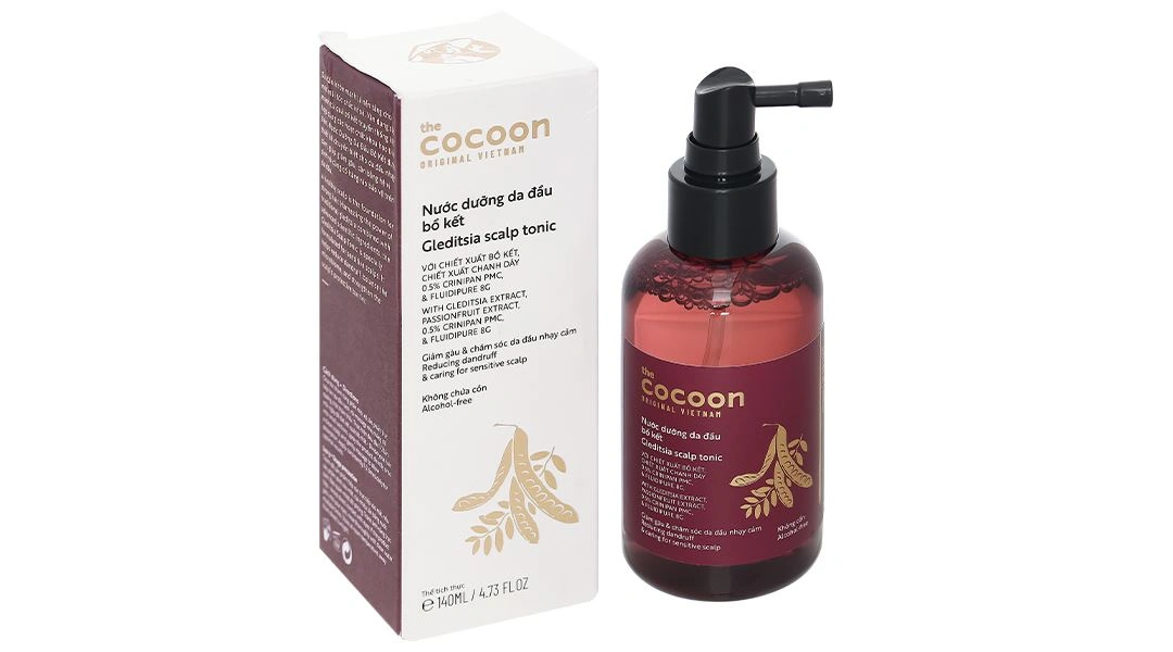 Nước dưỡng da đầu Cocoon Bồ Kết giúp giảm gàu, tăng cường hàng rào bảo vệ da đầu chai 140ml - 