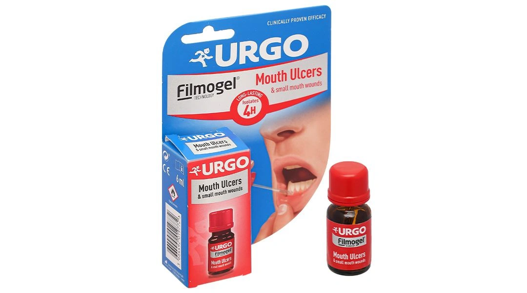 Gel bôi Urgo Mouth Ulcers hỗ trợ giảm nhiệt miệng chai 6ml - 