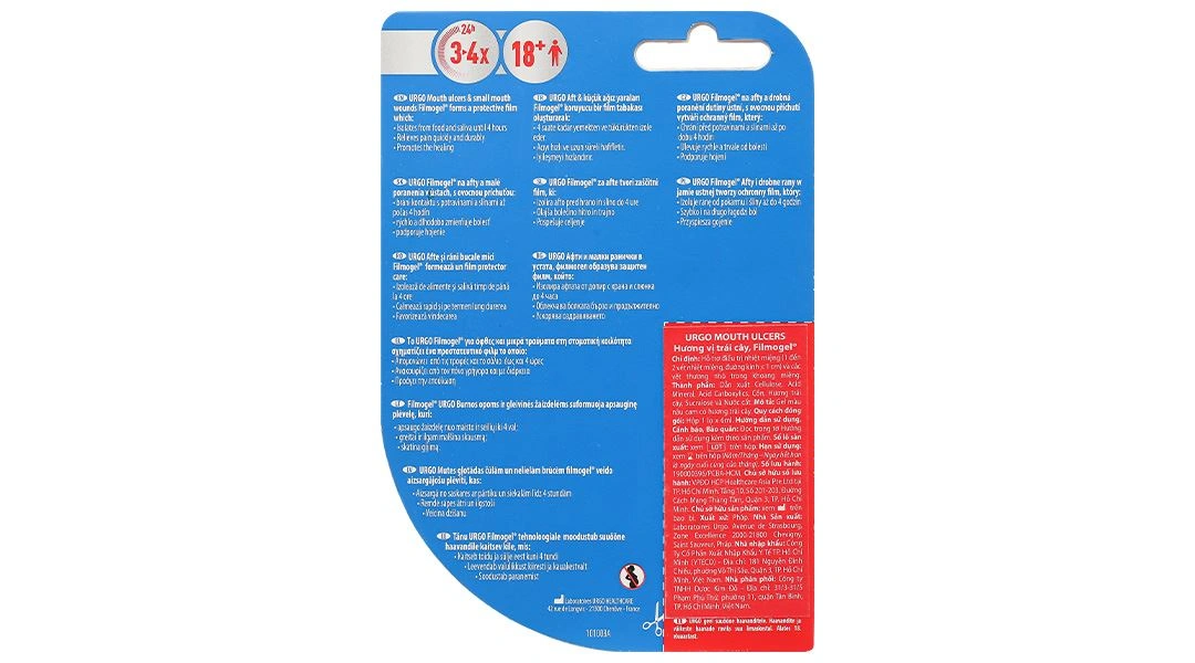 Gel bôi Urgo Mouth Ulcers hỗ trợ giảm nhiệt miệng chai 6ml - 3