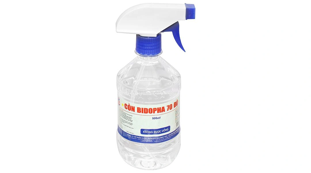Cồn 70 độ Bidophar chai 500ml - 