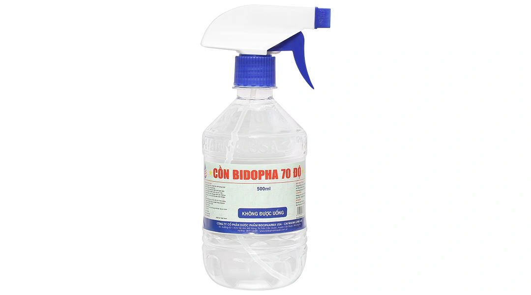 Cồn 70 độ Bidophar chai 500ml - 1
