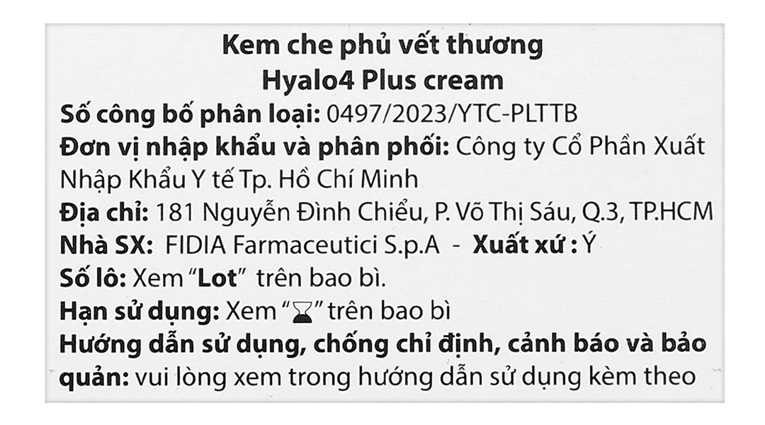 Kem bôi Hyalo4 Plus kiểm soát các tổn thương da (1 tuýp x 25g) - 4
