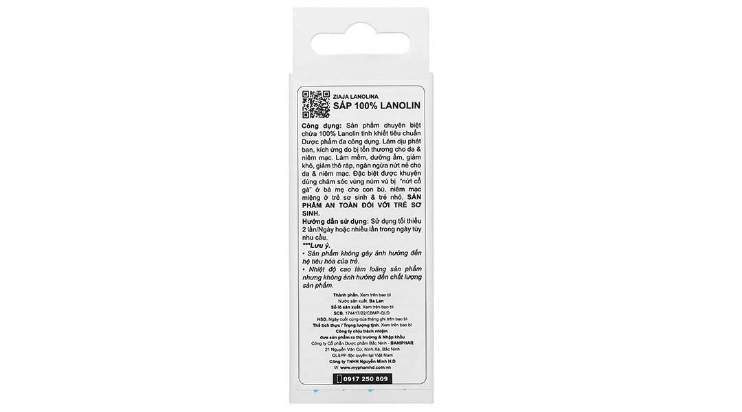Sáp dưỡng da Ziaja Lanolina Kosmetyczna dưỡng ẩm, làm dịu da tuýp 10g - 15