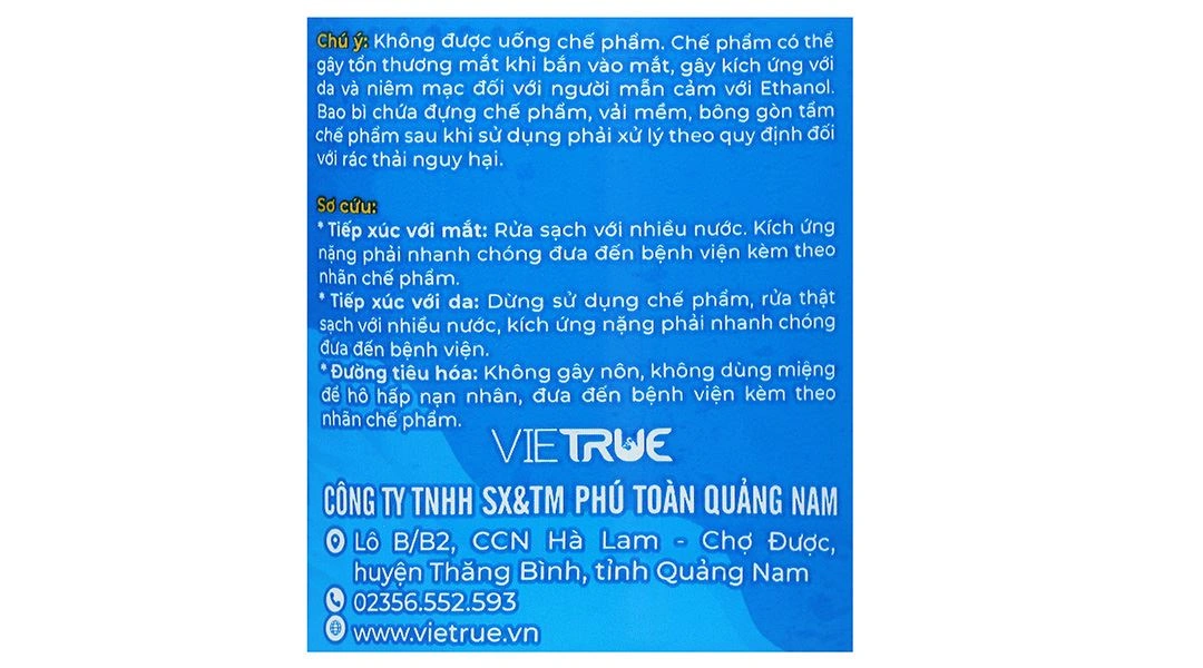 Cồn 70 độ Vietrue chai 500ml - 14