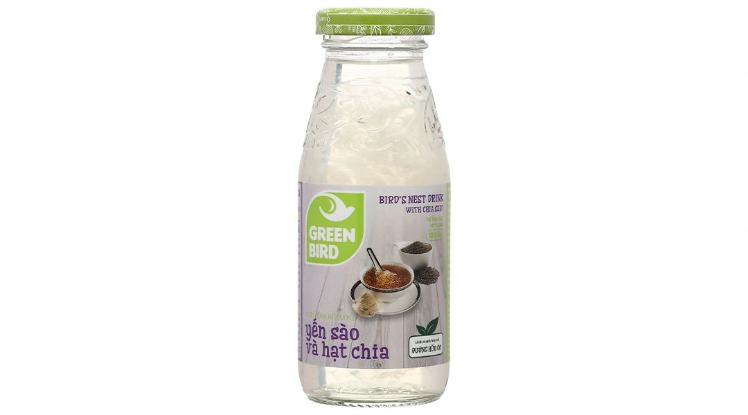 Nước yến sào hạt chia Green Bird chai 185ml - 1