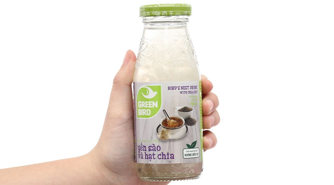Nước yến sào hạt chia Green Bird chai 185ml - 7