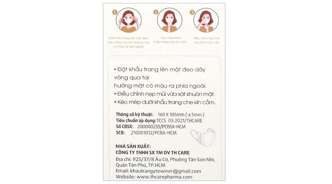 Khẩu trang y tế Winer 5D Mask 4 lớp màu đen hộp 30 cái - 15