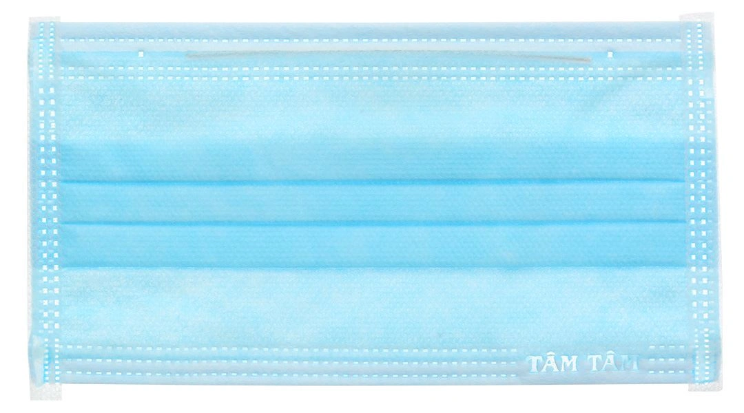 Khẩu trang y tế Tâm Tâm 4 lớp màu xám hộp 50 cái - 37