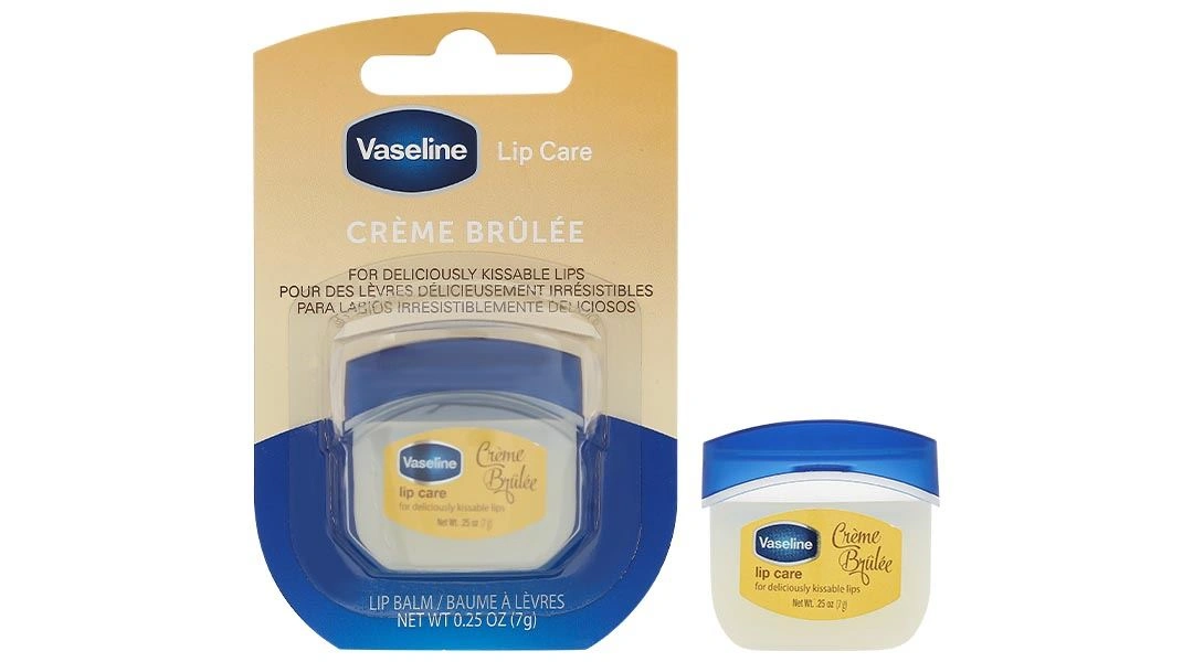 Sáp dưỡng môi Vaseline Creme Brulee dưỡng ẩm cho đôi môi mềm mại, mịn màng hũ 7g - 1