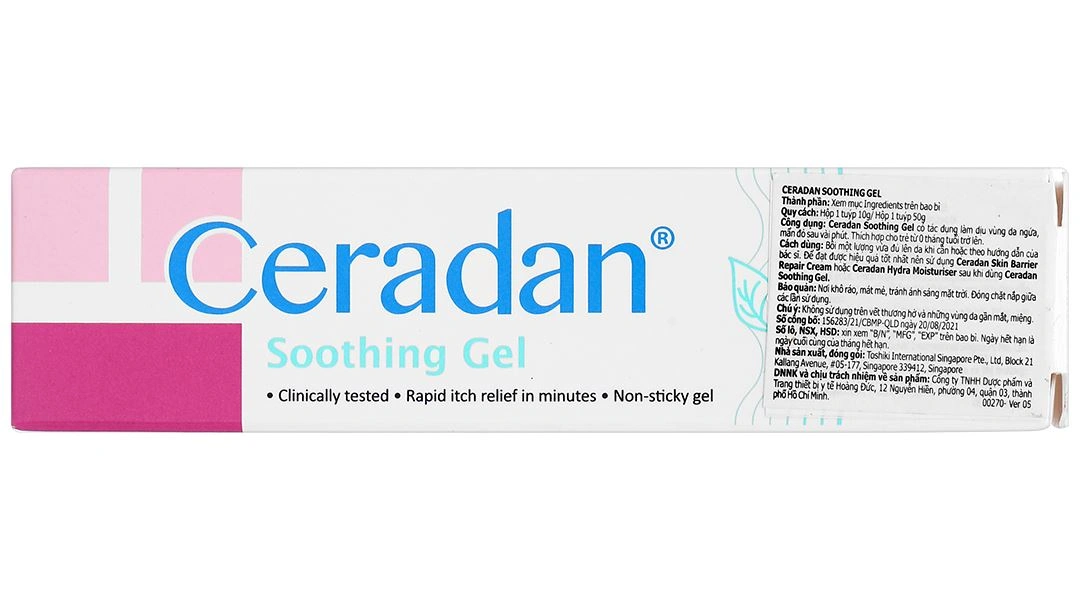 Gel Ceradan Soothing làm dịu vùng da ngứa, mẩn đỏ tuýp 10g - 3