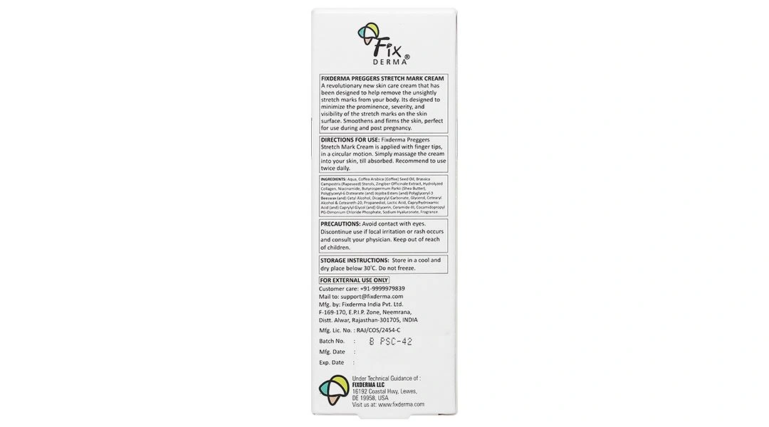 Kem Fixderma Preggers Stretch Mark giúp ngừa rạn da, dưỡng ẩm dành cho bà bầu tuýp 60g - 3