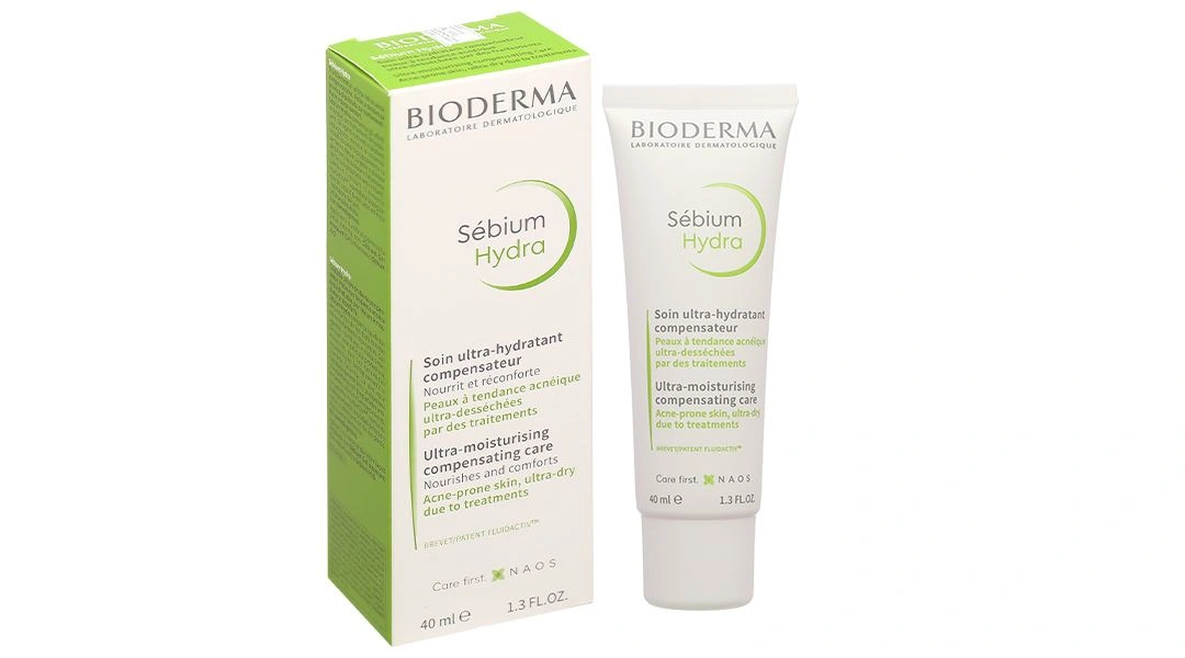 Kem Bioderma Sébium Hydra dưỡng ẩm chuyên sâu, giảm mẩn đỏ tuýp 40ml - 