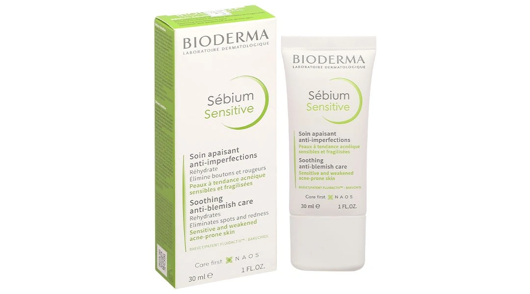 Kem Bioderma Sébium Sensitive làm dịu da, giảm mụn viêm tuýp 30ml - 