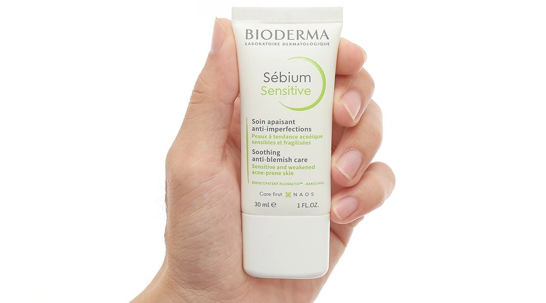 Kem Bioderma Sébium Sensitive làm dịu da, giảm mụn viêm tuýp 30ml - 9
