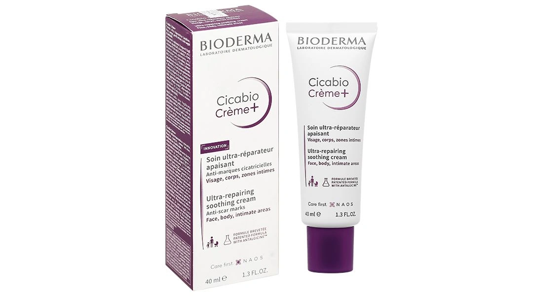 Kem Bioderma Cicabio Crème+ phục hồi và làm dịu da, làm mờ sẹo tuýp 40ml - 