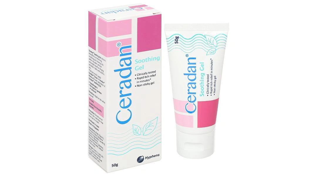 Gel Ceradan Soothing làm dịu vùng da ngứa, mẩn đỏ tuýp 50g - 
