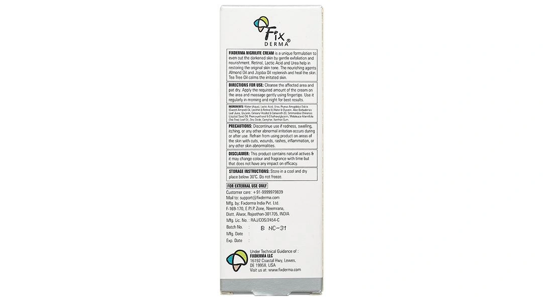 Kem dưỡng Fixderma Nigrilite làm mờ vết thâm trên cơ thể tuýp 50g - 2