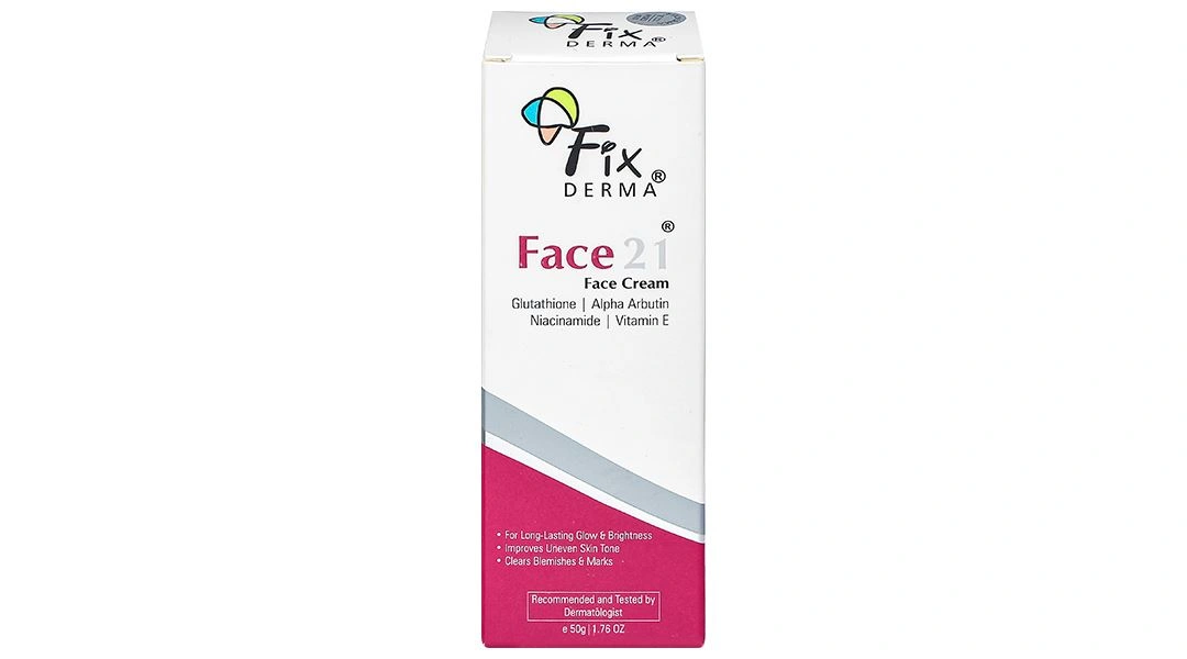 Kem dưỡng ẩm Fixderma Face21 Face Cream giúp da trắng sáng, mịn màng tuýp 50g - 1