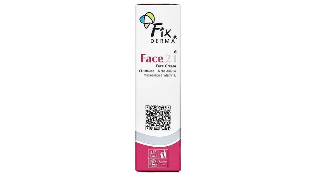 Kem dưỡng ẩm Fixderma Face21 Face Cream giúp da trắng sáng, mịn màng tuýp 50g - 3