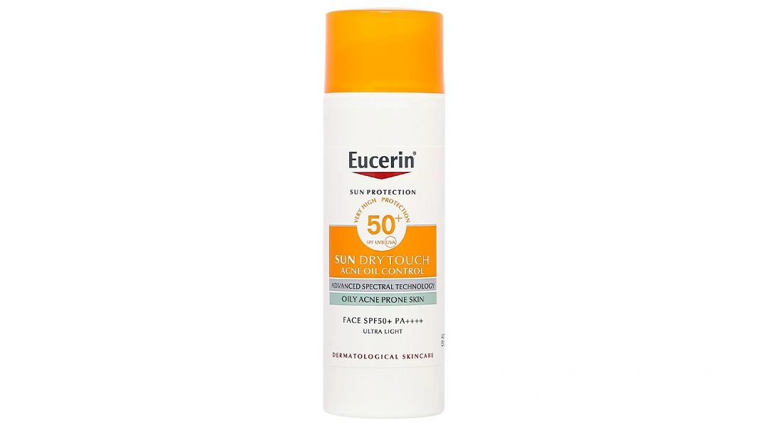 Kem chống nắng Eucerin Sun Dry Touch Acne Oil Control Face SPF 50+/PA++++ cho da nhờn mụn chai 50ml - 28