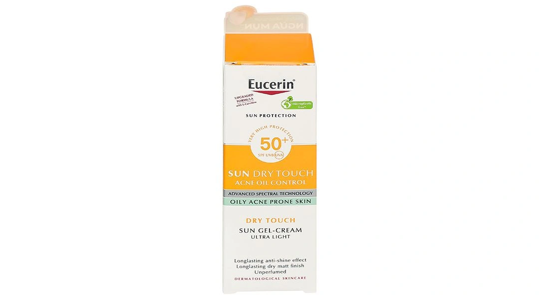 Kem chống nắng Eucerin Sun Dry Touch Acne Oil Control Face SPF 50+/PA++++ cho da nhờn mụn chai 50ml - 19