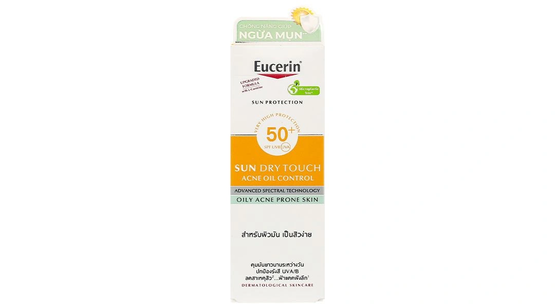 Kem chống nắng Eucerin Sun Dry Touch Acne Oil Control Face SPF 50+/PA++++ cho da nhờn mụn chai 50ml - 20