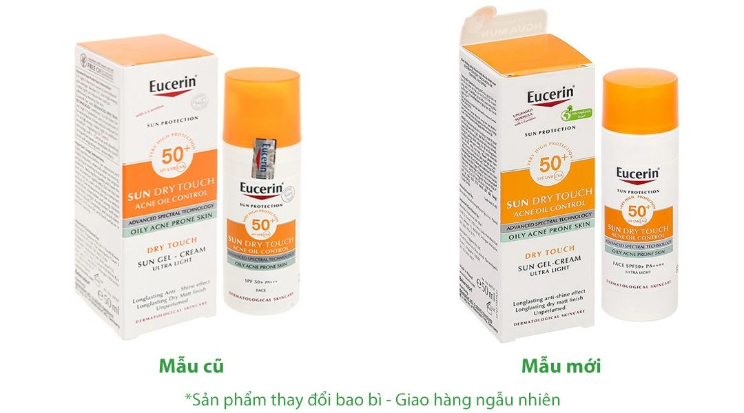 Kem chống nắng Eucerin Sun Dry Touch Acne Oil Control Face SPF 50+/PA++++ cho da nhờn mụn chai 50ml - 17